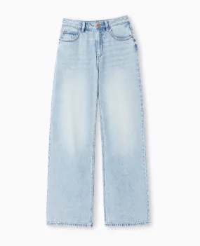 Jean wide taille haute
