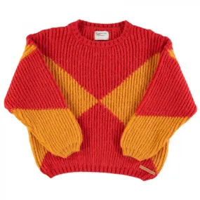 Pull en laine rouge pour enfants Piupiuchick | Petites Fripouilles