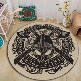 Tapis rond années 70